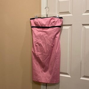 Maggy London strapless zippered cotton dress